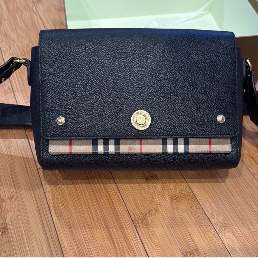 Burberry Black and Beige Crossbody Bag